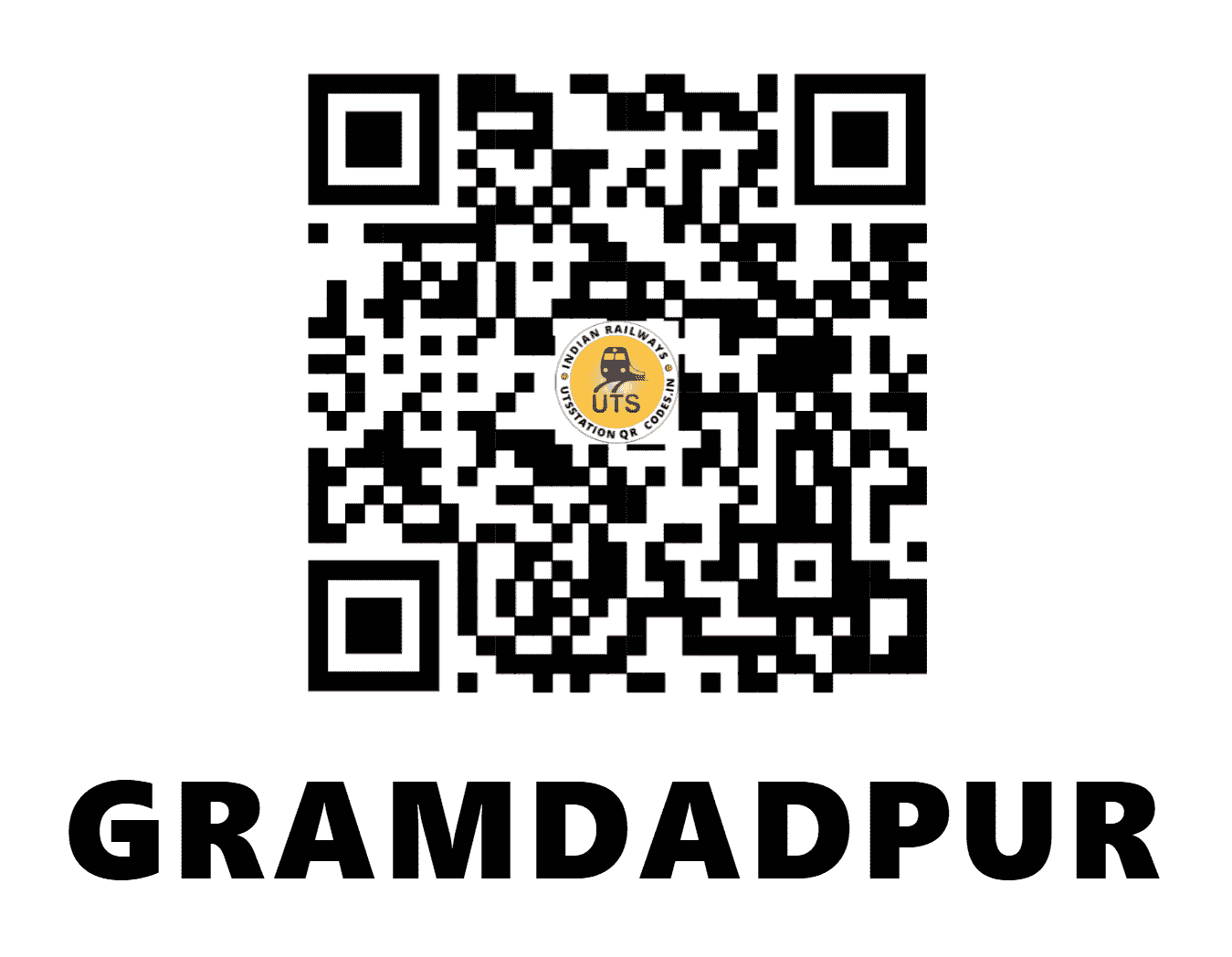 UTS QR Code for GRAMDADPUR - GMDP (SE - WEST BENGAL)